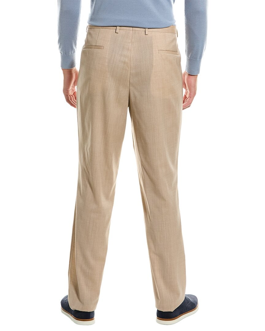 Hugo Boss Men's Modern Fit Solid Suit Pants Brown Size 32