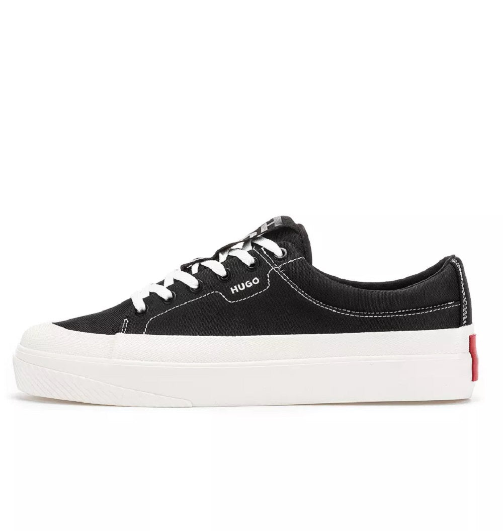 Hugo Boss Men's Dyer Tenn Nybm 10221 Lace Up Low Top Sneakers Black Size 8