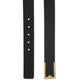 Hugo Boss Men's Designer Buckle Italian Leather Dress Belt Black Size 34