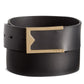 Hugo Boss Men's Designer Buckle Italian Leather Dress Belt Black Size 36