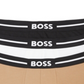 BOSS Men's Pack Of 3 Bold Stretch Cotton Boxer Trunks Assorted Size S