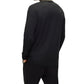 Hugo Boss Men's Logo Details Long Sleeved Slim Fit Polo Shirt Black Size Medium