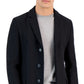 Hugo Boss Men's Migor Slim Fit Solid Wool Overcoat Black Size 46