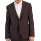 Hugo Boss Men's Modern Fit Super Flex Suit Jacket Red Size 42