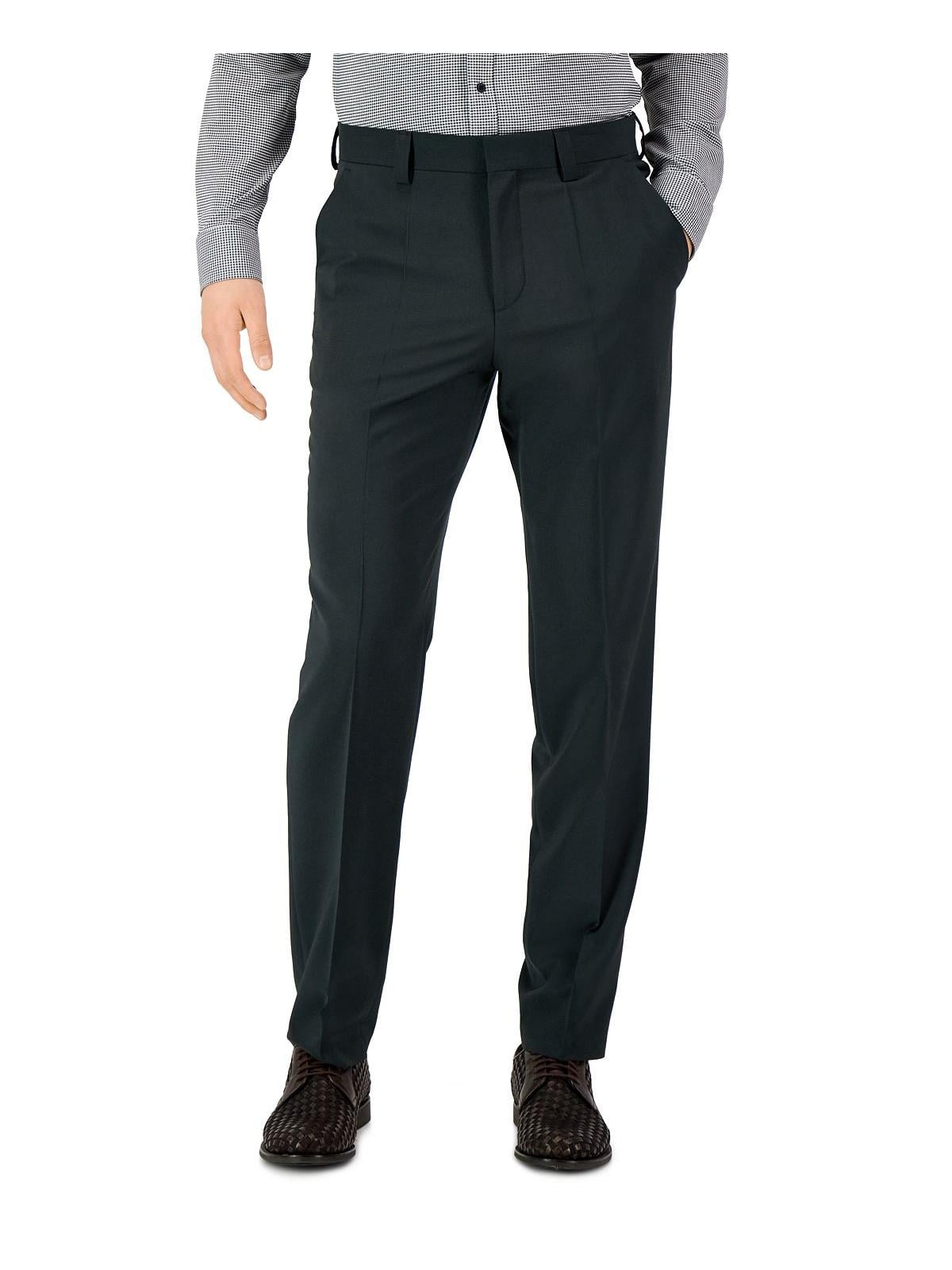 Hugo Boss Men's Modern Fit Super Flex Suit Pants Green Size 4