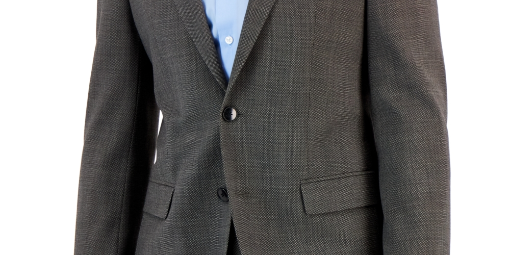 Hugo Boss Men's Slim Fit Suit Jacket Gray Size 42