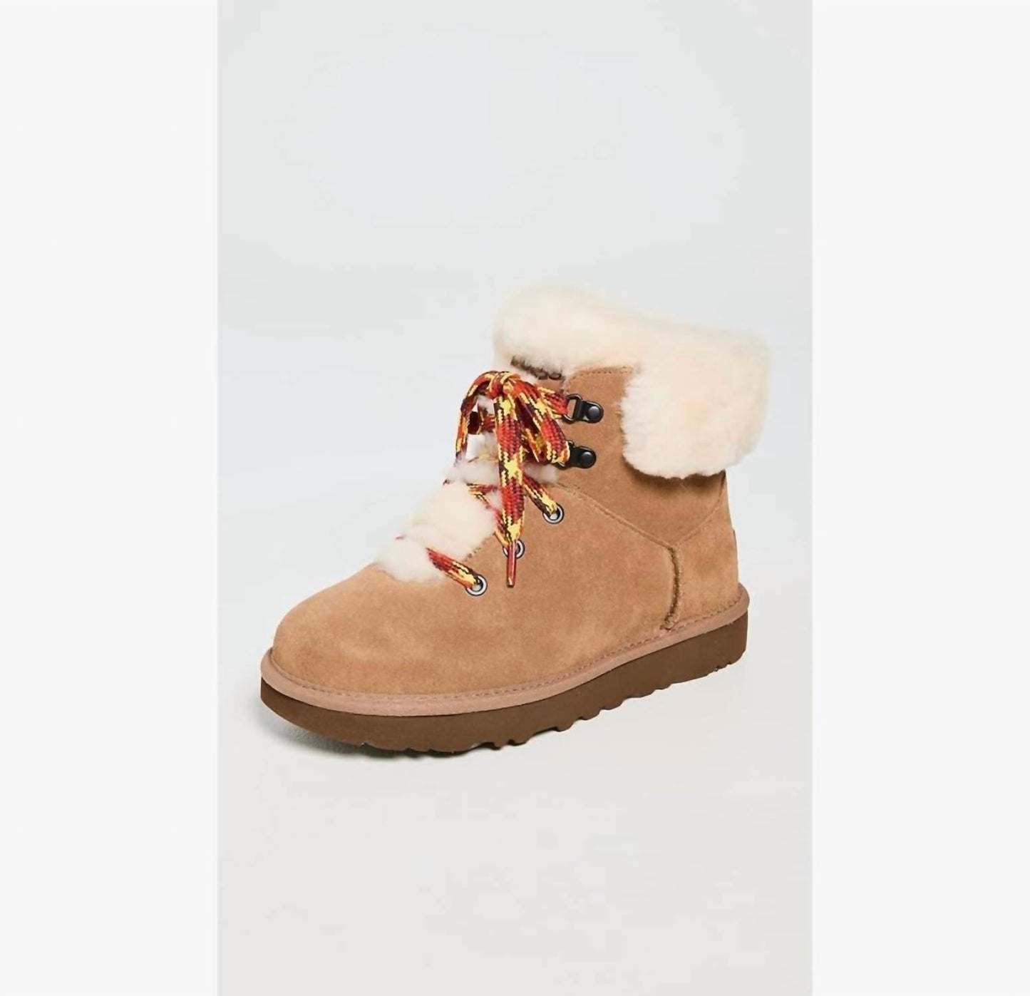 Ugg - यूडब्ल्यूजी महिलाओं के, क्लासिक मिनी अल्पाइन लेस बूट