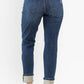 Judy Blue - “charlotte” Midrise Buffalo Plaid Patch Destroyed Boyfriend Jeans