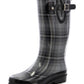 Western Chief Women's Highland Plaid Rain Boot Gray Size 6 M
