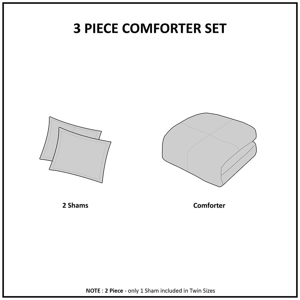 Full/Queen Ultra Plush Down Alternative Comforter Set