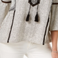 Style & Co Women's Printed Peasant Top White Size XX-Large