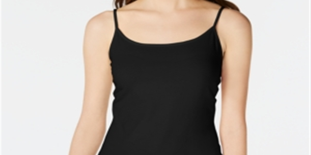 Maison Jules Women's Long Camisole Black  Size Large