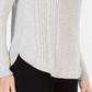 Charter Club Women's Cable Detail Sweater Gray Size Large