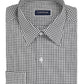 Club Room Men's Slim Fit Check Dress Shirt Black Size 18.5X34-35