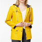 Maison Jules Women's Hooded Raincoat Yellow Size Large