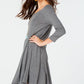Style & Co Women's Swing Dress Gray Size Petite M