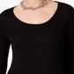 INC International Concepts Women's Colorblocked Handkerchief Hem Top Black Size Petite
