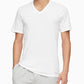 Calvin Klein Men's 3 Pack Slim Fit Cotton V Neck T-Shirt White Size Medium