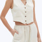 Chrldr - Trixie Button Up Vest