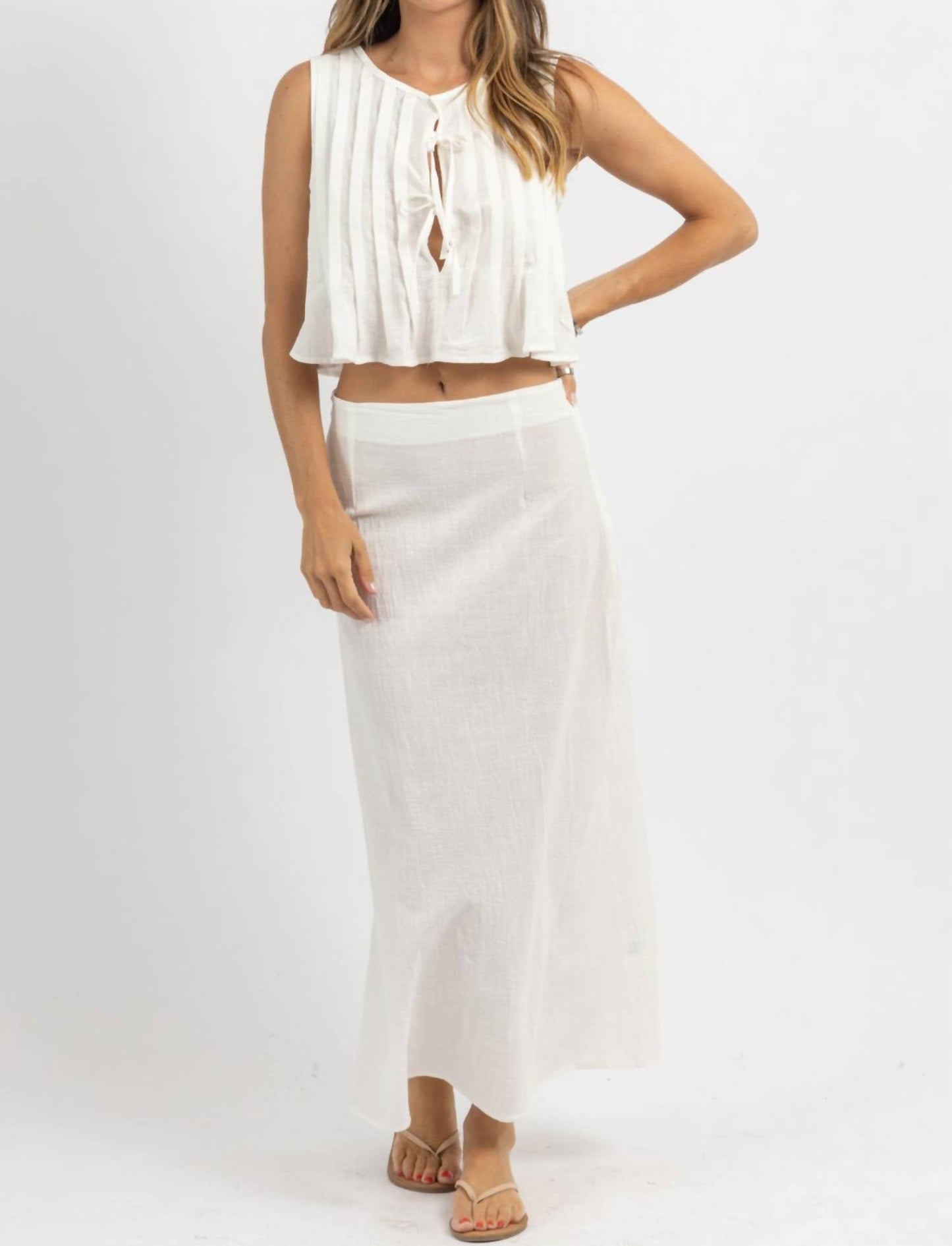 1 Fashion - Rita Linen Skirt Set