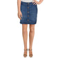 Maison Jules Womens Denim Mini Skirt Blue 4