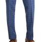 Perry Ellis Men's Modern Fit Subtle Check Performance Dress Pants Blue Size 34X30