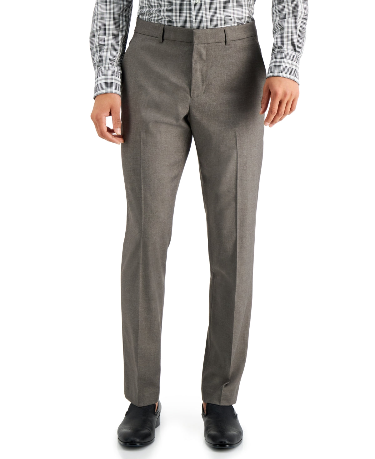 Perry Ellis Men's Slim Fit Non Iron Performance Stretch Heathered Dress Pants Green Size 30X30