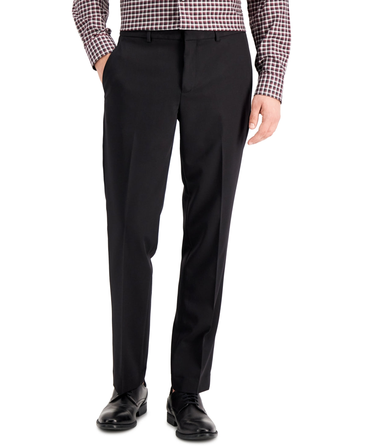 Perry Ellis Men's Modern Fit Stretch Solid Resolution Pants Black Size 32X30