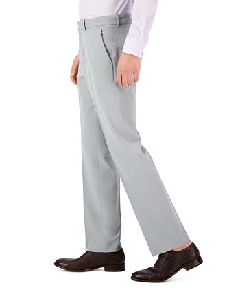 Perry Ellis Men's Modern Fit Stretch Solid Resolution Pants Gray Size 34X30