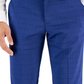 Perry Ellis Portfolio Men's Slim Fit Tonal Check Dress Pants Blue Size 30X30