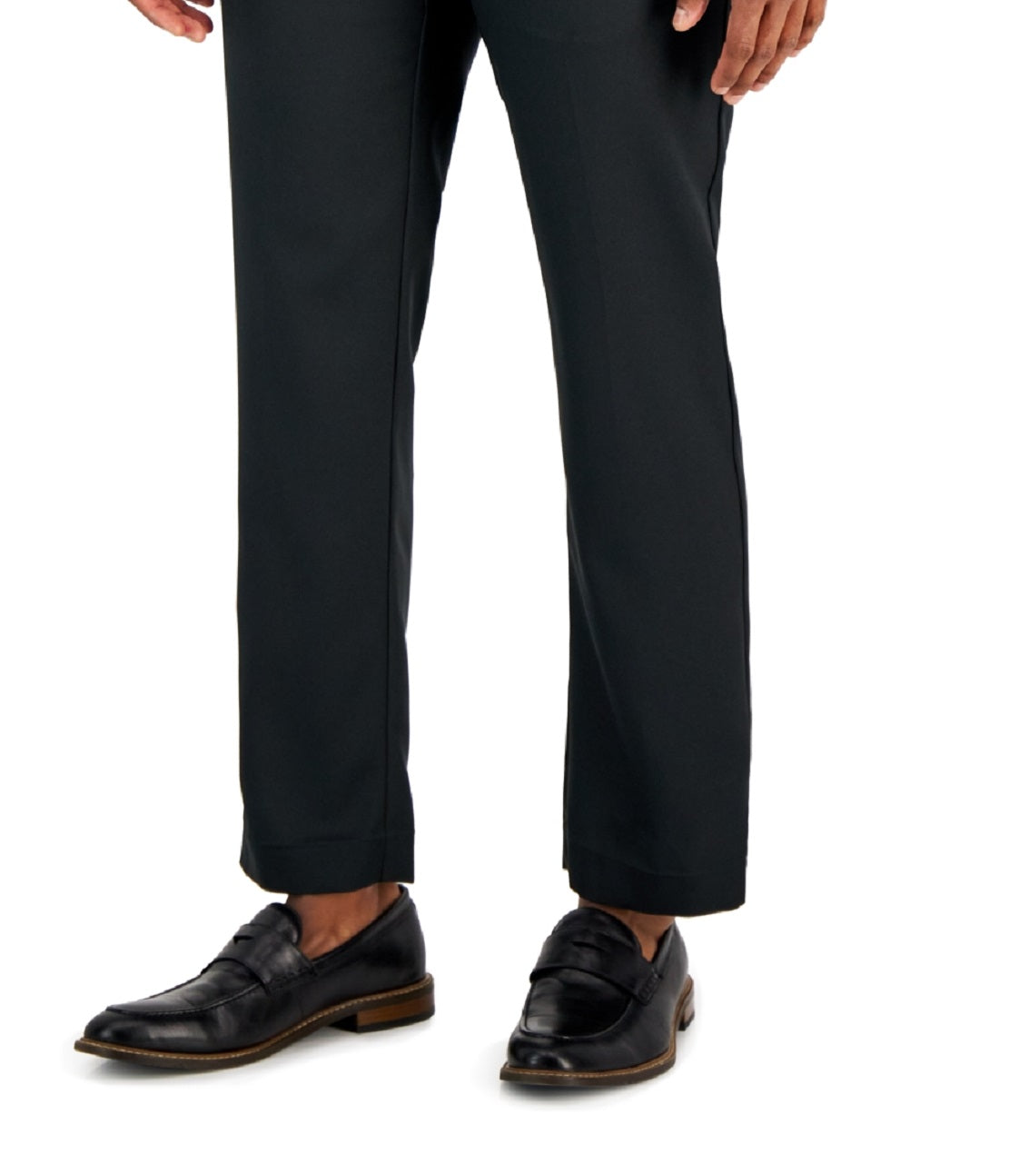 Perry Ellis Men's Modern Fit Twill Pants Black Size 32X30