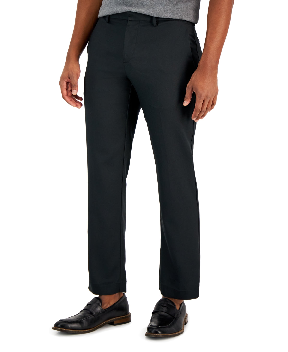 Perry Ellis Men's Modern Fit Twill Pants Black Size 32X30