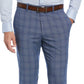 Perry Ellis Portfolio Men's Slim Fit Flat Front Dress Pants Blue Size 36X29