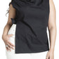 ELOQUII Women's Plus Size Asym Tie Top - 14, Black Onyx