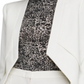 BCBGMAXAZRIA Women's Lloyd Asymmetrical Open Front Blazer White Size Small