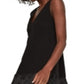 BCBGMAXAZRI Women's Addilyn Fringe Trim Shift Dress Black Size 2
