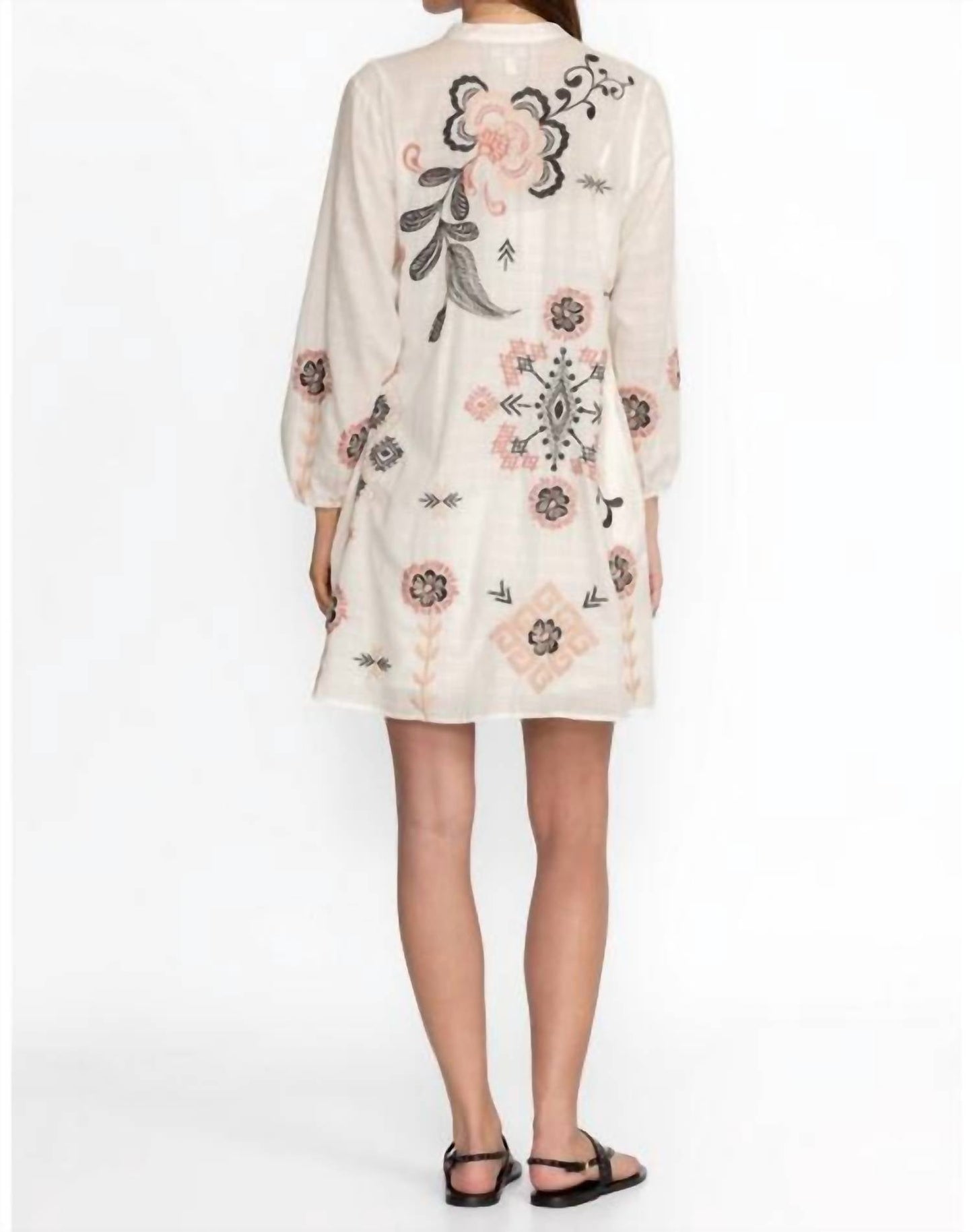 Johnny Was - BELLANIA BUTTON YOKE FIELD SLIP DRESS