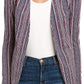 BCBGeneration Women's Stripe Elongated Blazer Blue Size Small