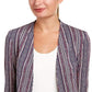 BCBGeneration Women's Stripe Elongated Blazer Blue Size Small