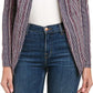 BCBGeneration Women's Stripe Elongated Blazer Blue Size Small