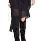 BCBGMAXAZRIA Women's Asymmetrical Turtleneck Dress Black Size Medium