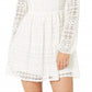 BCBGeneration Women's Peek a Boo Lace Dress White Size 2