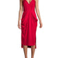 BCBGeneration Women's Cocktail Drapey Pocket Knit Dress Pink Size Large