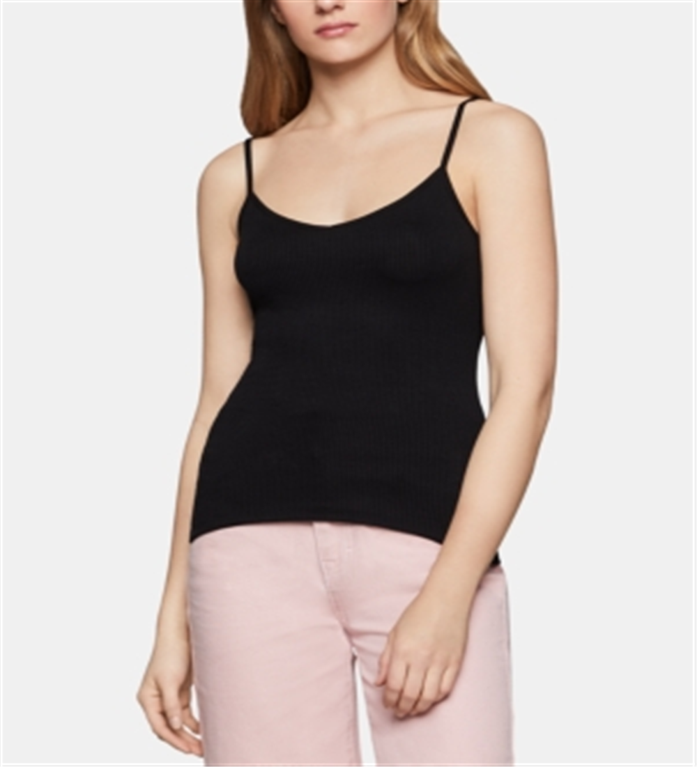 BCBGeneration Women's Ribbed Camisole Black Size Small