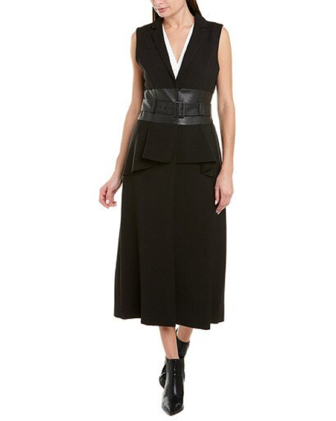 BCBGMAXAZRIA Women's Belted Coat Black Size X-Small