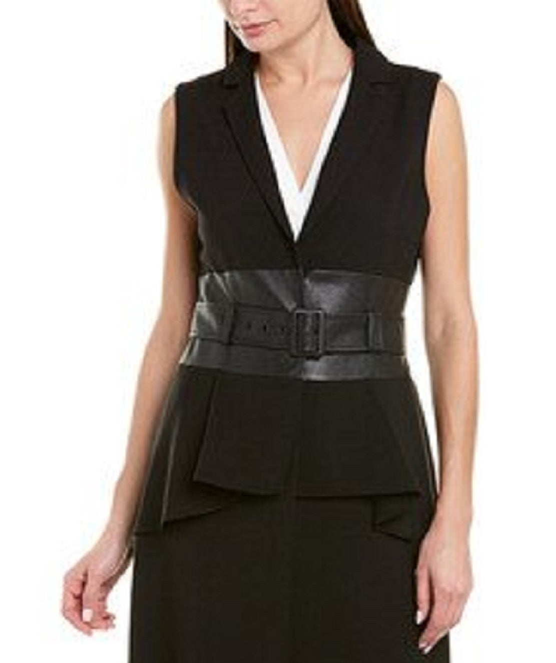 BCBGMAXAZRIA Women's Belted Coat Black Size X-Small