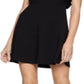 BCBGeneration Women's Ruffle Sleeve Square Neck Dress Black Size 2