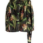 BCBGMAXAZRIA Women's Printed Surplice Romper Green Size X-Small