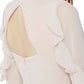 BCBGeneration Women's Ruffled Chiffon Mini Dress Pink Size 4