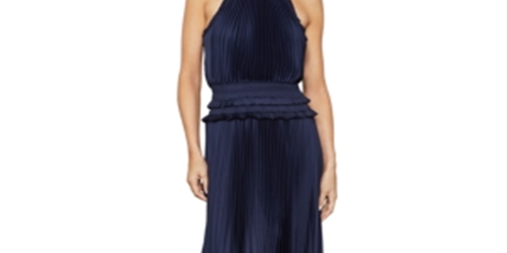 BCBGMAXAZRIA Women's Evening Dress Satin Blue Size X-Small